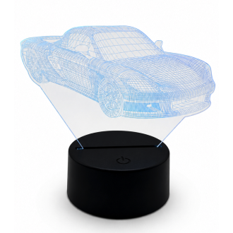 Lampada notturna LED 3D a forma di auto con telecamera Wi-Fi