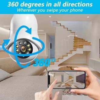 Telecamera Wi-Fi rotante a 360° nascosta in una lampadina ITY-R22