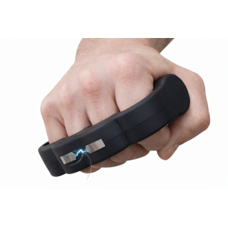 Stun gun a forma di tirapugni 008 con torcia LED per difesa personale