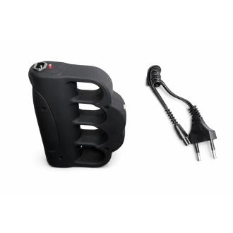Stun gun a forma di tirapugni 008 con torcia LED per difesa personale