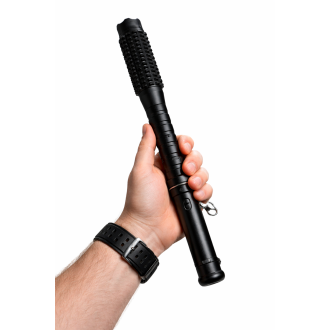 Storditore elettrico TW1118 con manganello e torcia LED per autodifesa professionale