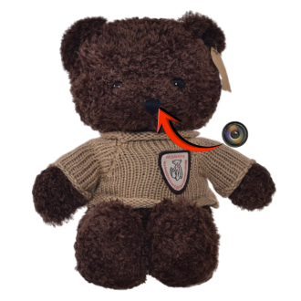 Orsetto di peluche con telecamera IP WiFi nascosta integrata