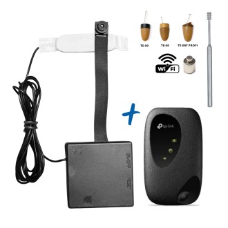 Set professionale per studenti con telecamera WiFi 4K e auricolare invisibile