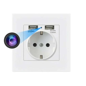 Mini telecamera nascosta in presa elettrica WiFi con USB