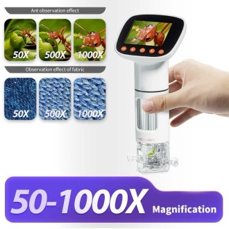 Microscopio intelligente per bambini con luce e display a LED