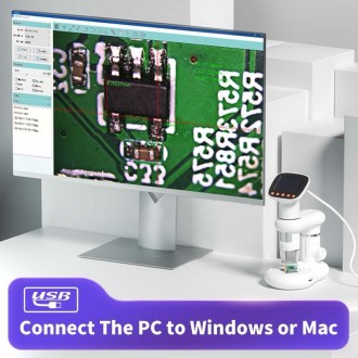 Microscopio intelligente per bambini con luce e display a LED