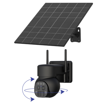 Telecamera di sicurezza IP PTZ solare 4G rotante Y9