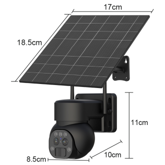 Telecamera di sicurezza IP PTZ solare 4G rotante Y9