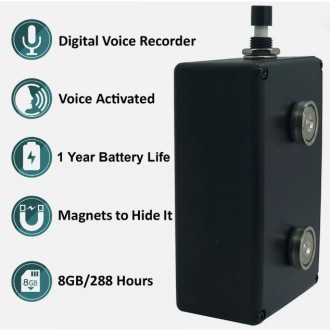 Registratore vocale BLACK VOX top di gamma con durata della batteria di 365 giorni