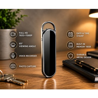 Telecamera spia Full HD in pendant con registratore da 16 GB