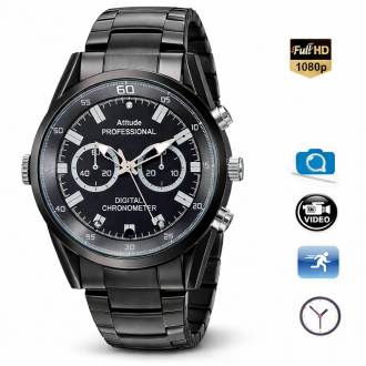 Orologio spia con telecamera Full HD con visione notturna