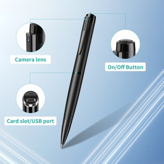 Penna spia con telecamera Full HD