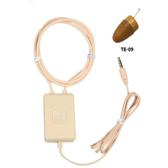 Auricolare spia con loop cablata + amplificatore da 4W