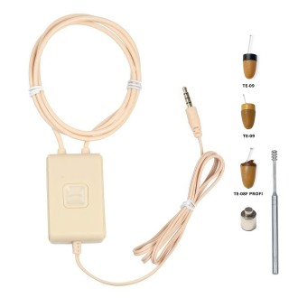 Auricolare spia con loop cablata + amplificatore da 4W