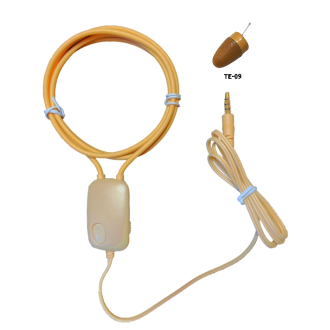 Auricolare spia con loop cablato