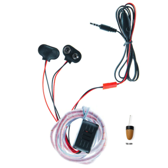Auricolare spia con loop cablato 9V