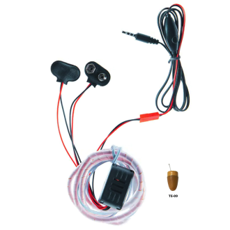 Auricolare spia con loop cablato 9V