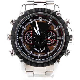 Orologio argento con telecamera IR e memoria interna da 32 GB