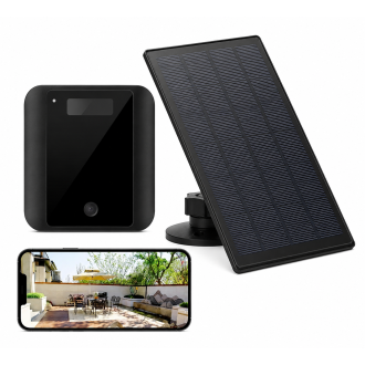 Telecamera di sicurezza Wi-Fi da esterno con lunga autonomia della batteria, visione notturna e rilevamento del movimento