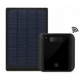 Telecamera di sicurezza Wi-Fi da esterno con lunga autonomia della batteria, visione notturna e rilevamento del movimento