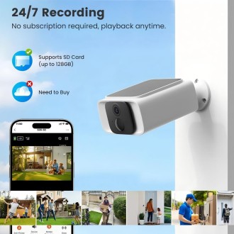 Telecamera IP Wi-Fi solare da esterno ITY-BC9 (5MP)