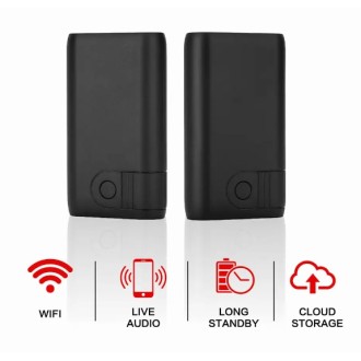 Registratore vocale Wi-Fi nascosto in power bank con lunga autonomia della batteria AR06