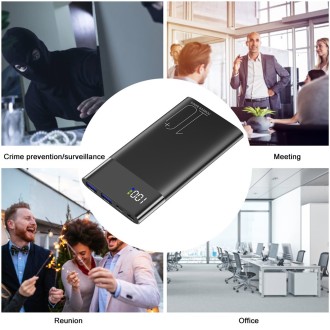 Telecamera Wi-Fi 4K HD integrata in powerbank C10 con visione notturna e rilevamento del movimento