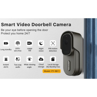 Campanello Wi-Fi per porta ITY-RB11 (2MP)