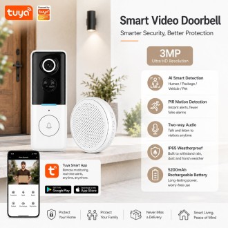 Campanello Wi-Fi con telecamera ITY-RB12(3MP)