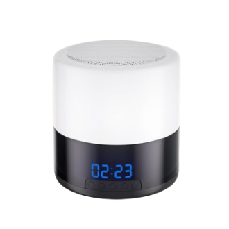 Telecamera Wi-Fi integrata in speaker Bluetooth con rilevamento movimento e visione notturna