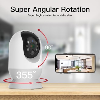 Telecamera rotante Wi-Fi con sensore PIR e visione notturna
