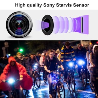 Telecamera posteriore per bicicletta FULL HD con streaming live WiFi su smartphone (iOS/Android) + indicatori di direzione e luce di segnalazione a LED