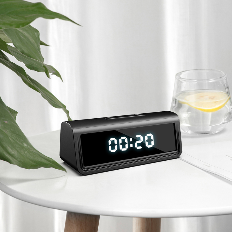orologio da tavolo con telecamera Wi-Fi 4K nascosta
