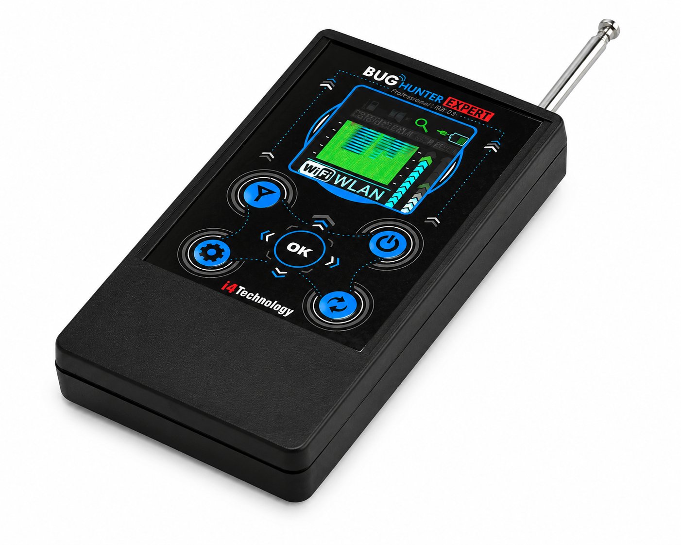 Rilevatore professionale di microspie BugHunter BH-03 Expert – vista prospettica