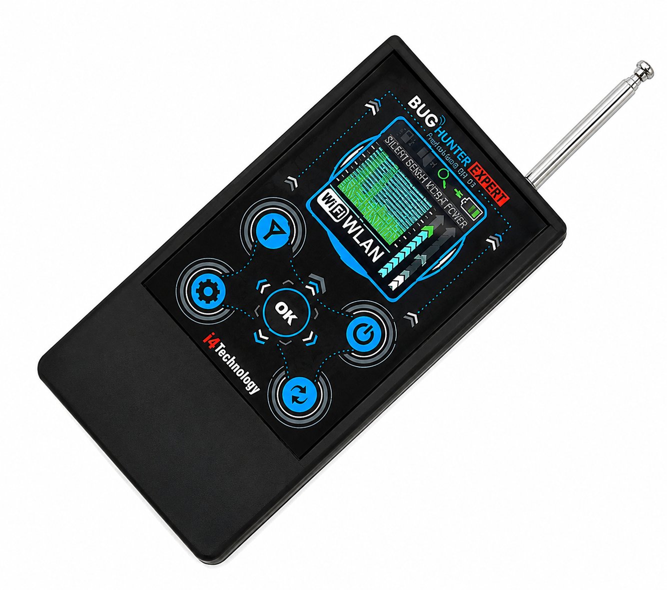 Rilevatore professionale di microspie BugHunter BH-03 Expert – vista dall’alto