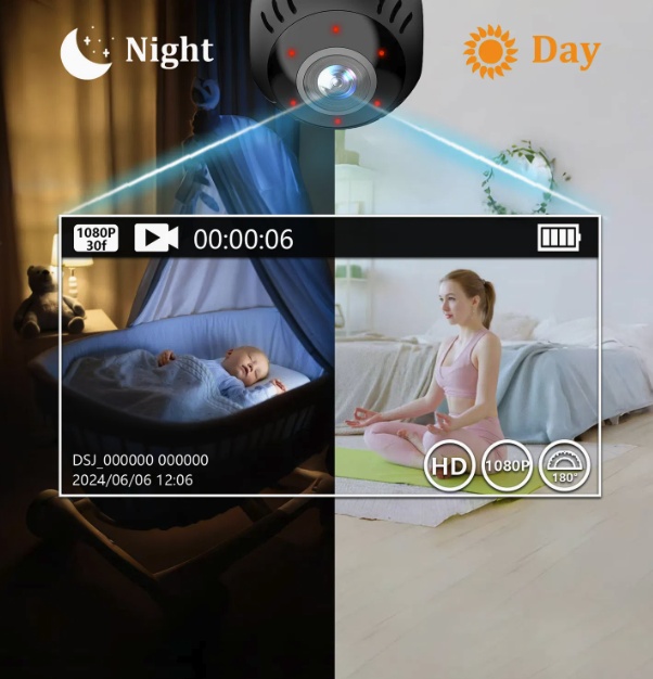 Mini telecamera Wi-Fi L30 con visione notturna