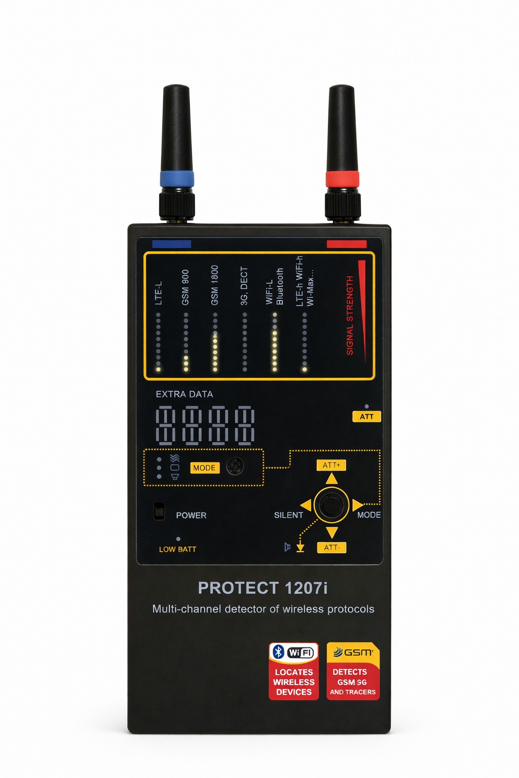 Rilevatore professionale di segnali wireless Protect 1207i