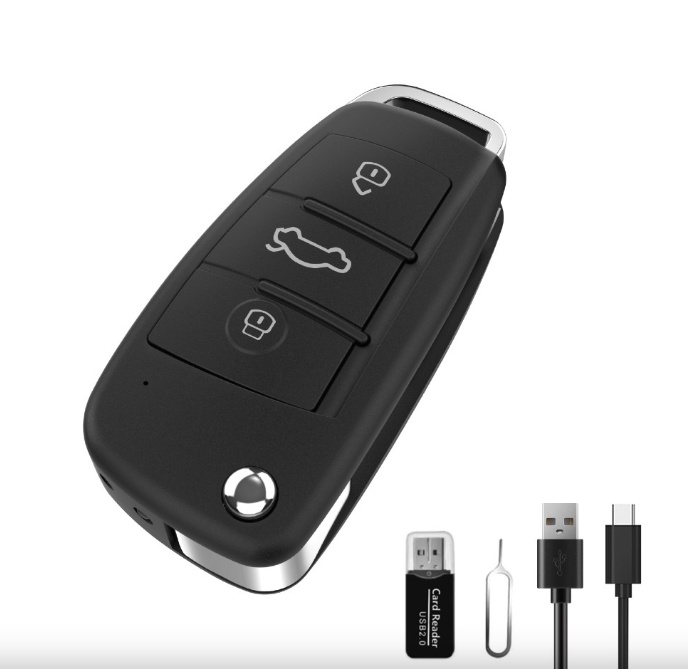 Chiave auto nera con telecamera nascosta – Contenuto della confezione