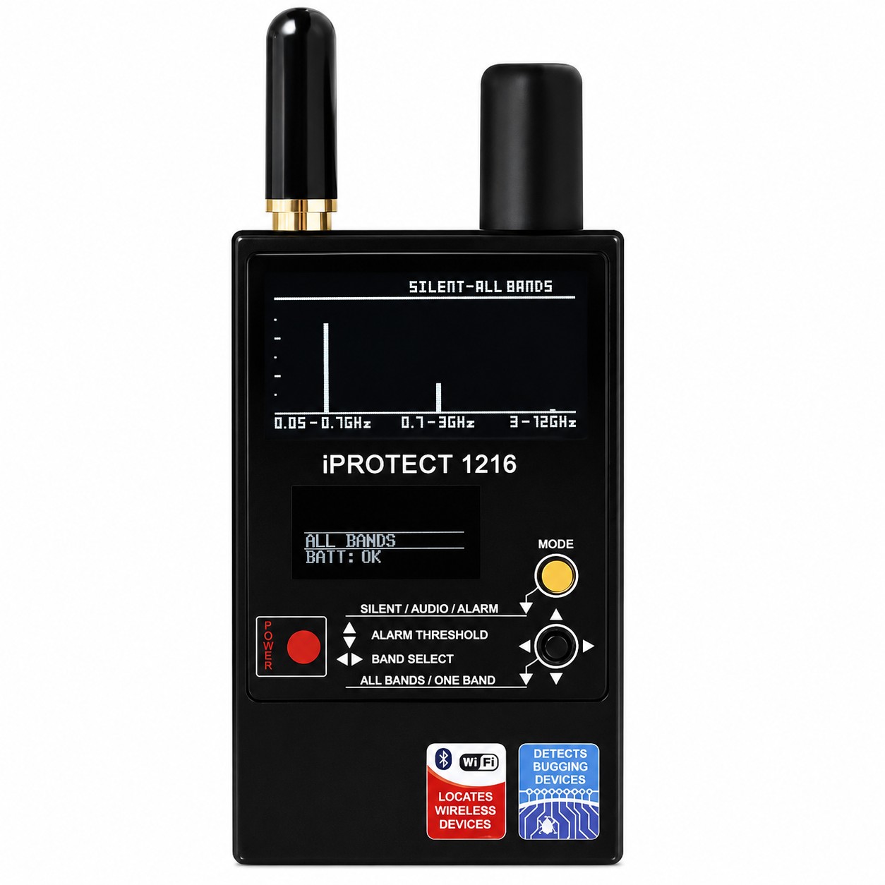 Rilevatore professionale di segnali wireless iProtect 1216