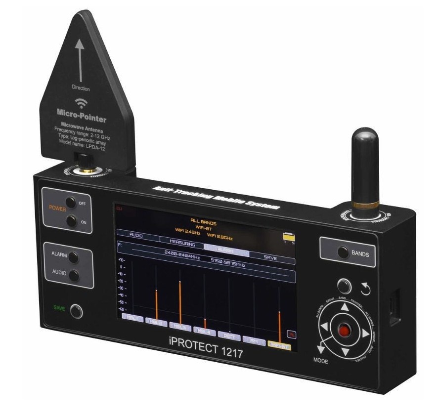 Rilevatore professionale multifunzione di segnali wireless iProtect 1217