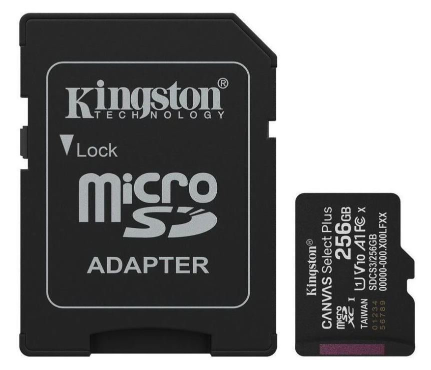 Scheda di memoria Kingston Canvas Select Plus da 256 GB