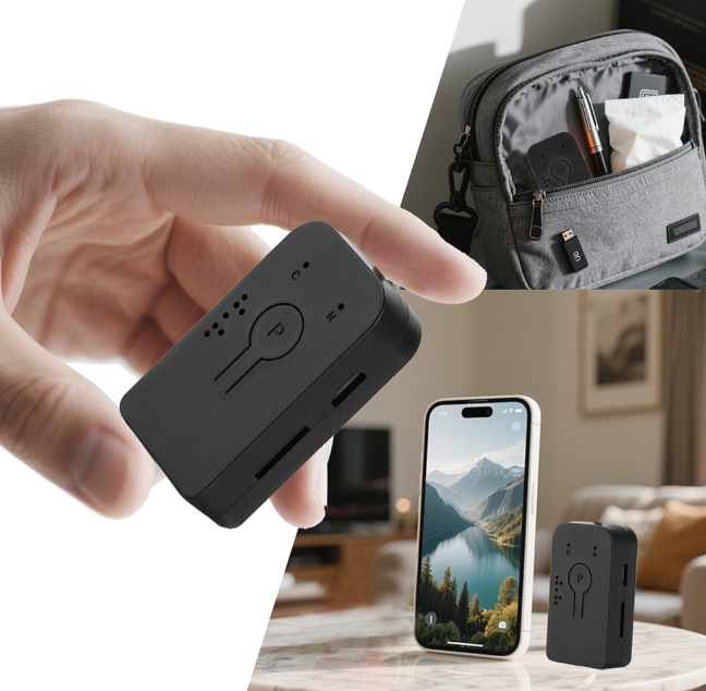 Mini registratore audio WiFi con batteria esterna EL-AR09