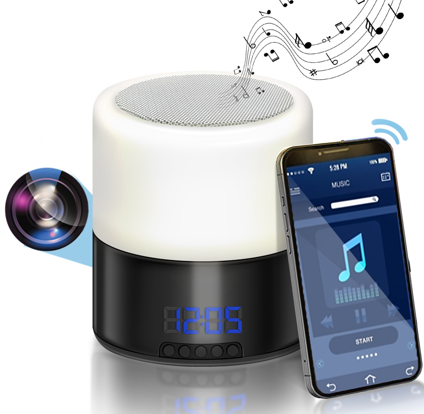 Wi-Fi kamera v Bluetooth reproduktore 