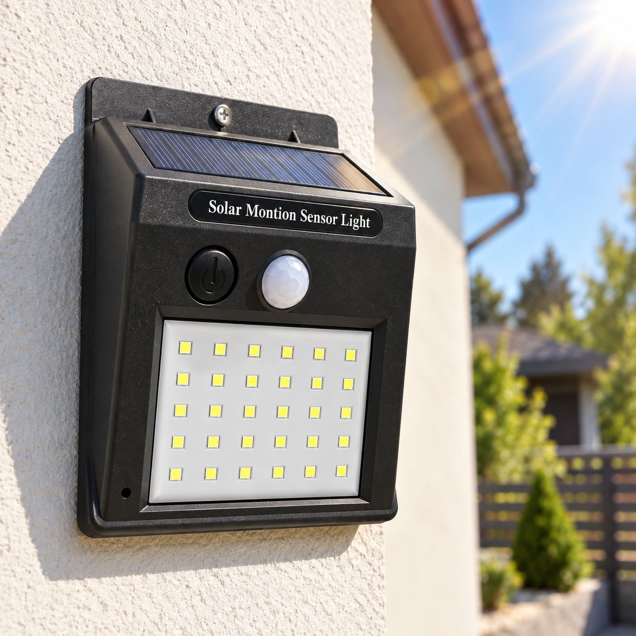 Telecamera nascosta in un’imitazione di luce solare a LED