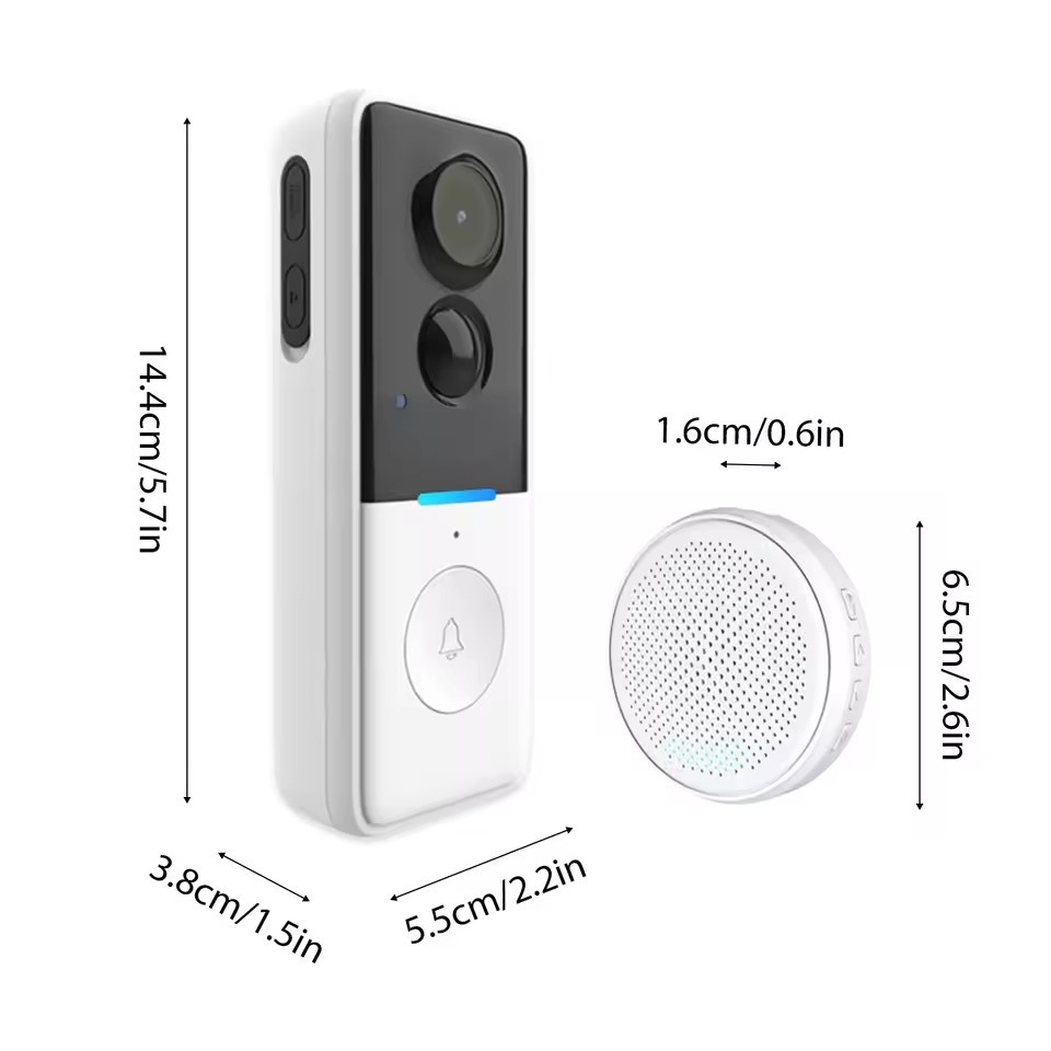 Campanello video Wi-Fi – dimensioni