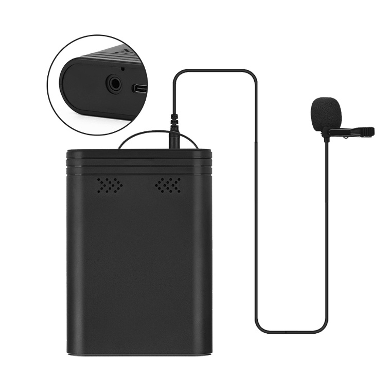 Registratore audio WiFi EL-AR08, un dispositivo compatto progettato per la registrazione audio a lungo termine.