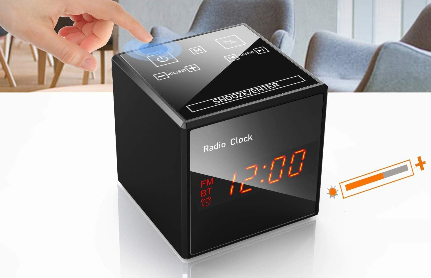 adiosveglia FM con altoparlante Bluetooth e telecamera Wi-Fi nascosta